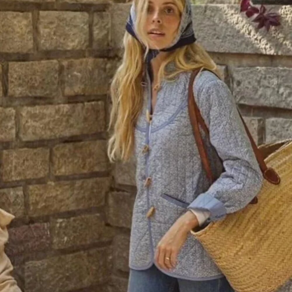 Doen Parker Jacket Blue Cottage Ivy Floral